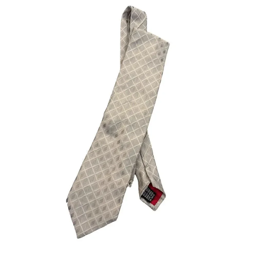 ESCADA Men's Hand Made in Italy Silk Tie Grey